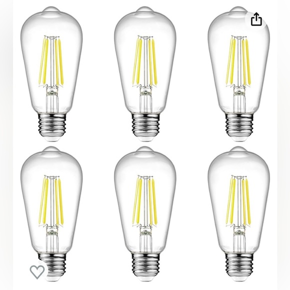 Ascher Vintage LED Edison Bulbs 4000k Natural Daylight White - Picture 1 of 5